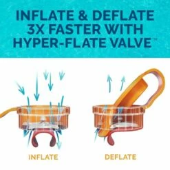 Spring Float Recliner XL Inflatable Pool Lounger With Hyper-Flate Valve -swimming pool supplies shop 170417 swimways spring float recliner xl white 3