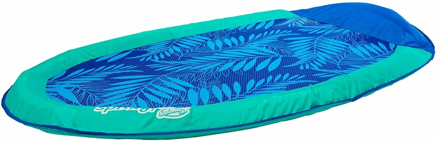 Spring Float Inflatable Pool Lounger With Hyper-Flate Valve - Patterned 3 Spring Float Inflatable Pool Lounger With Hyper-Flate Valve - Patterned