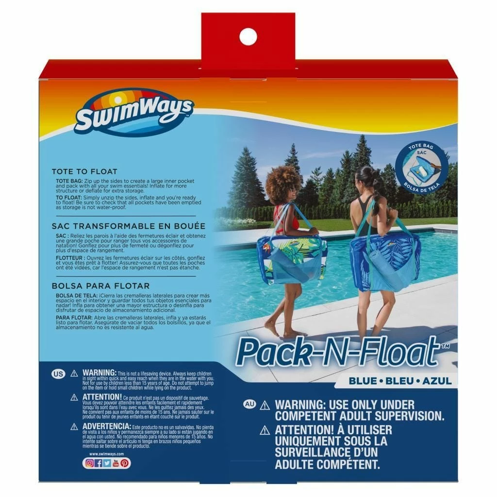 Swimways Pack-N-Float, 2 In 1 Pool Float Lounger And Tote - Assorted Colors 10 Swimways Pack-N-Float, 2 In 1 Pool Float Lounger And Tote - Assorted Colors - Image 8