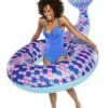 Giant Mermaid Tail Pool Float 2 Giant Mermaid Tail Pool Float -swimming pool supplies shop 170487 big mouth inc giant mermaid tail float white