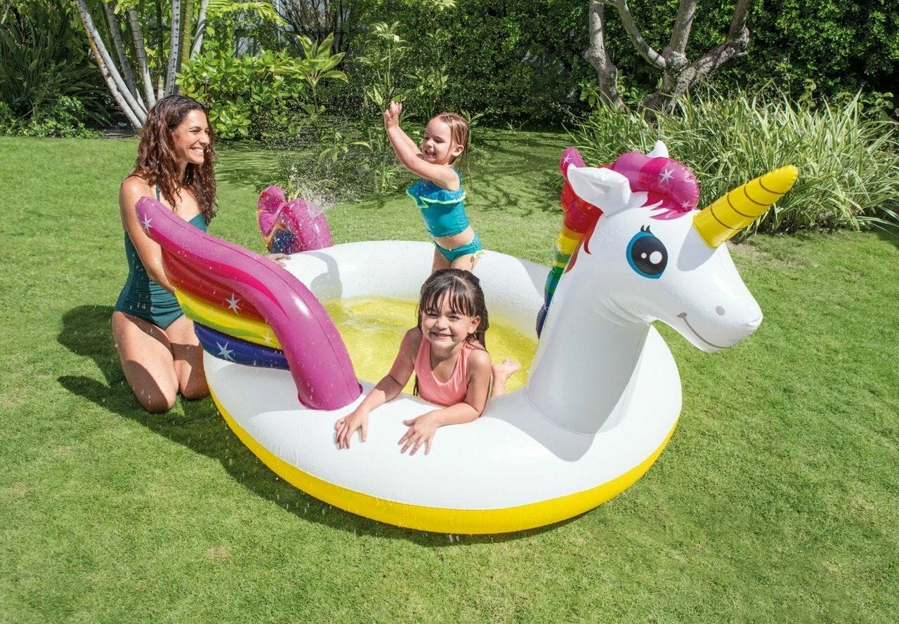Intex Mystic Unicorn Inflatable Spray Kiddie Pool 4 Intex Mystic Unicorn Inflatable Spray Kiddie Pool - Image 2