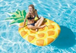 Intex Hawaiian Pineapple Mat Float -swimming pool supplies shop 170536 intex hawiian pineapple mat lifestyle