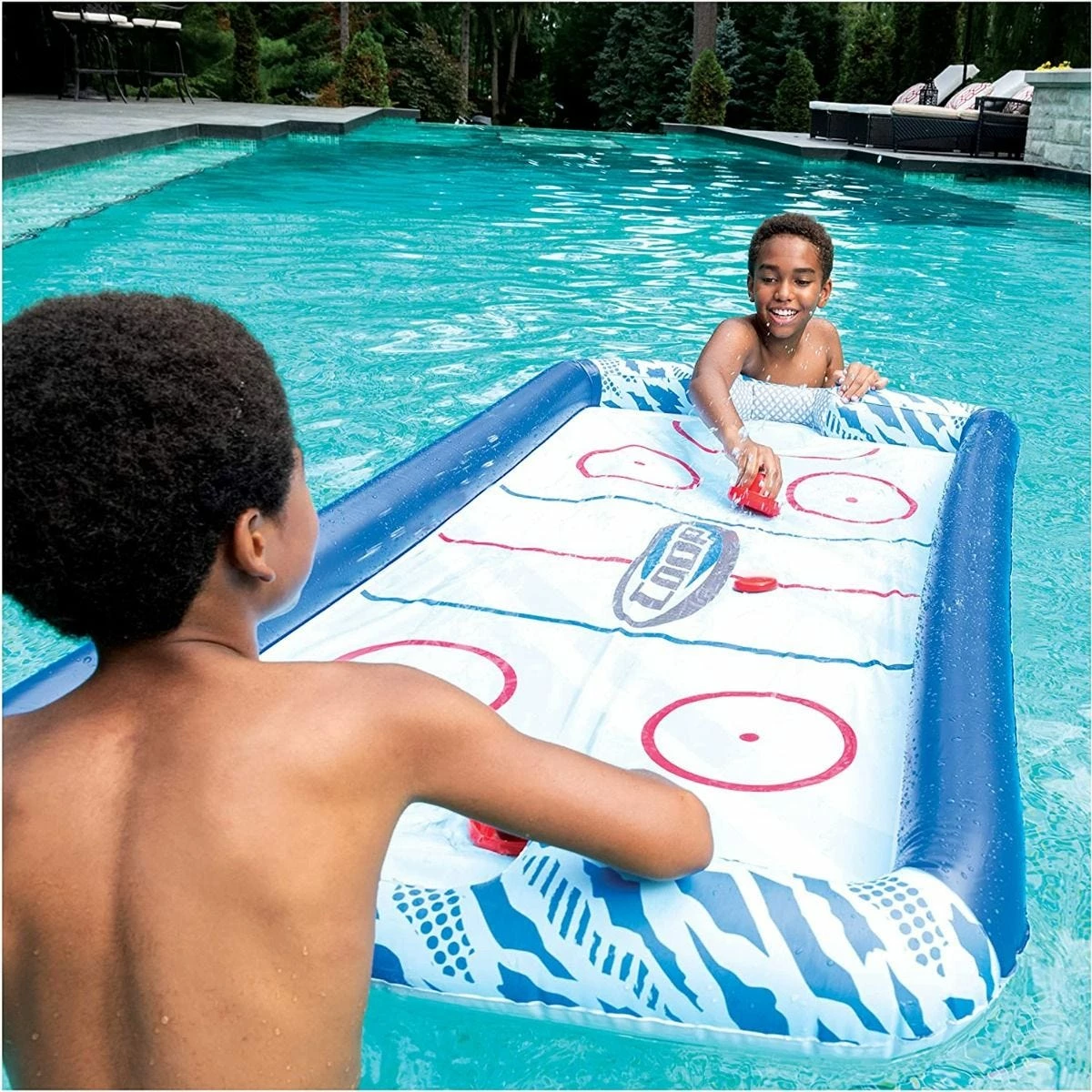 Hydro Hockey Inflatable Water Floating Table Hockey Set 8 Hydro Hockey Inflatable Water Floating Table Hockey Set - Image 6