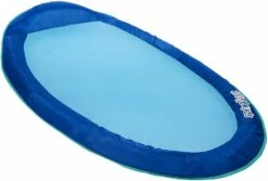 Spring Float Inflatable Pool Float Lounger With Hyper-Flate Valve - Blue