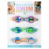 Multicolor Goggles - 3-Pack - Assorted Colors -swimming pool supplies shop aqua2ude swim goggles 3 pack1