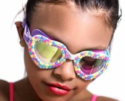 Rainbow Heart Swim Goggles -swimming pool supplies shop bling2o rainbow heart swim goggles lifestyle