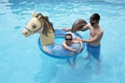 Hobby Horse Glitter Inflatable Pool Ring -swimming pool supplies shop international leisure hobby horse glitter inflatable pool ring 3