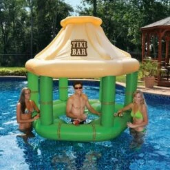 Tiki Bar Inflatable Pool Float -swimming pool supplies shop international leisure tiki bar inflatable pool float 2