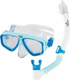 Speedo Adult Adventure Mask Snorkel Set - Blue / Grey
